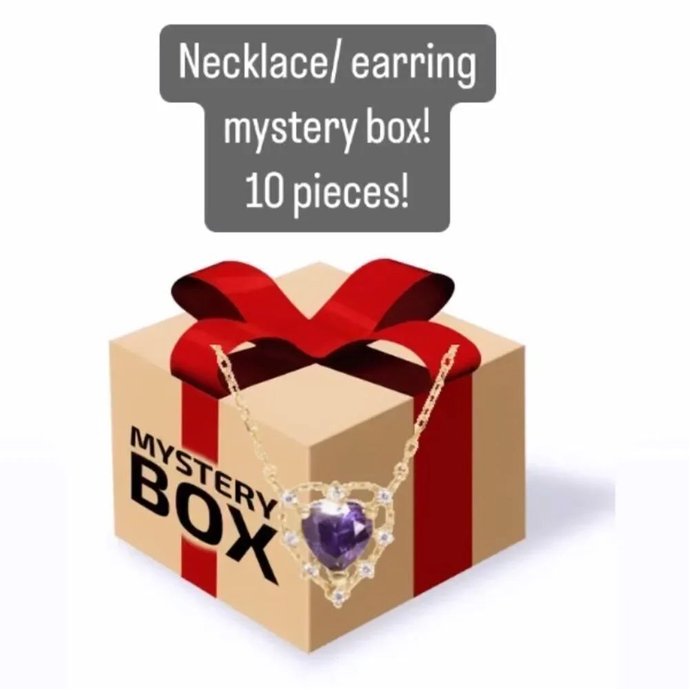 10 Pc NEW. Mystery box earrings and necklaces mixed all brand new
